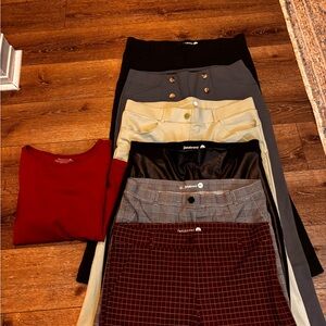 Betabrand Yoga Pants various colors (6 pairs) and a Betabrand top …